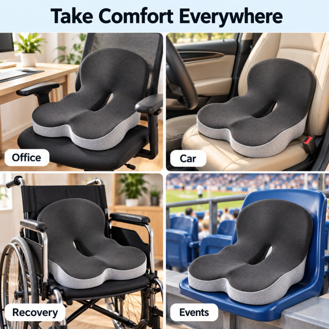 CloudSeat Ergonomic Back & Seat Cushion – everywhere
