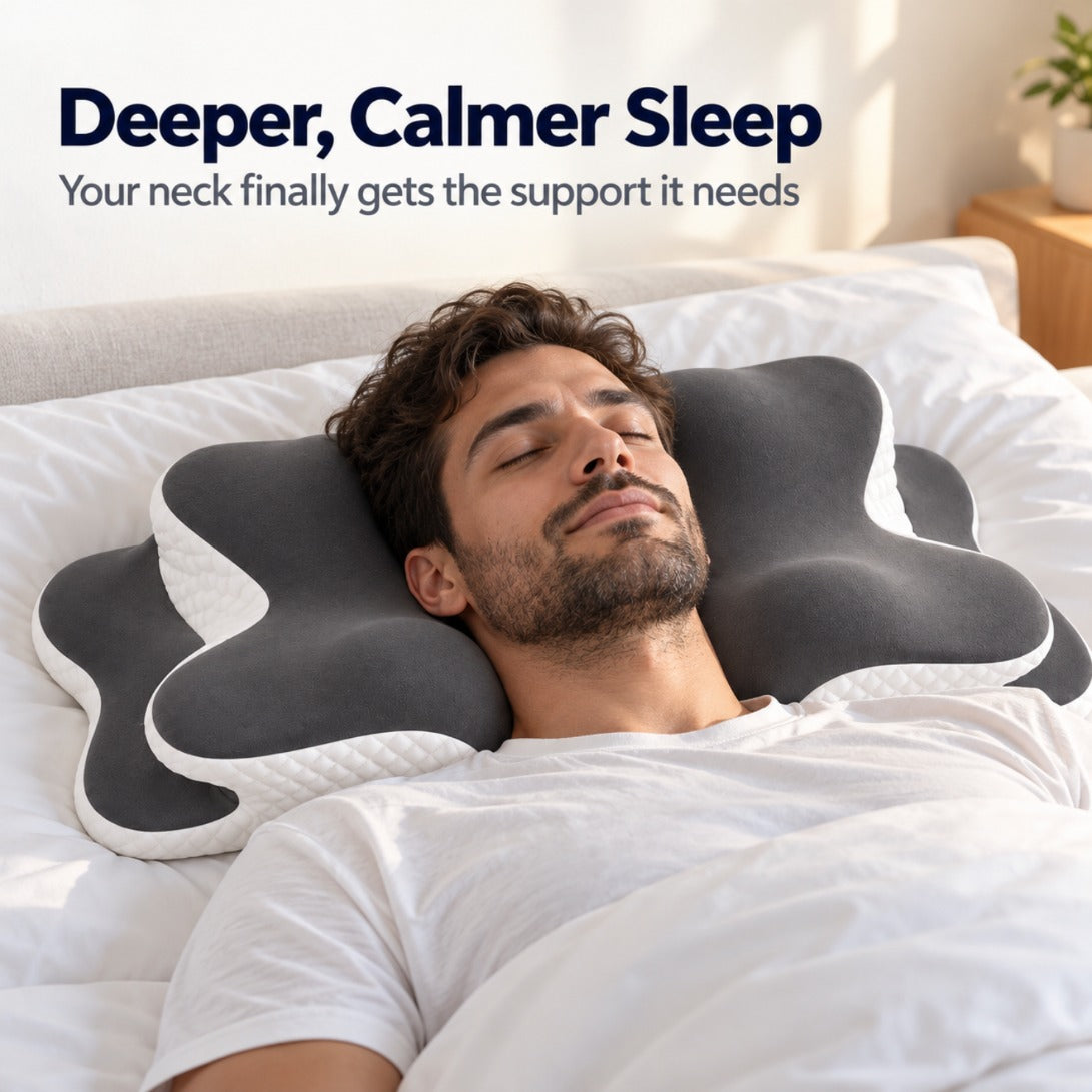 SideRest Contour Neck Pillow – person