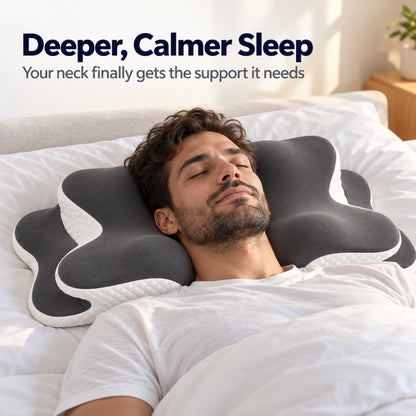 SideRest Contour Neck Pillow – person