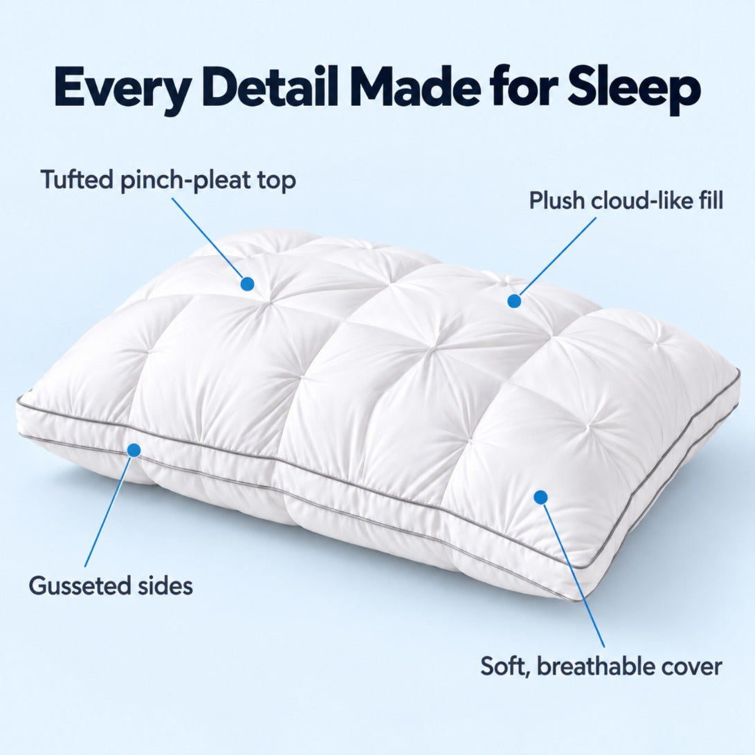DreamCloud Hotel-Style Pillow – features